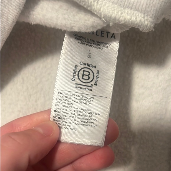 Athlete grey cropped sweatshirt - Picture 4 of 6